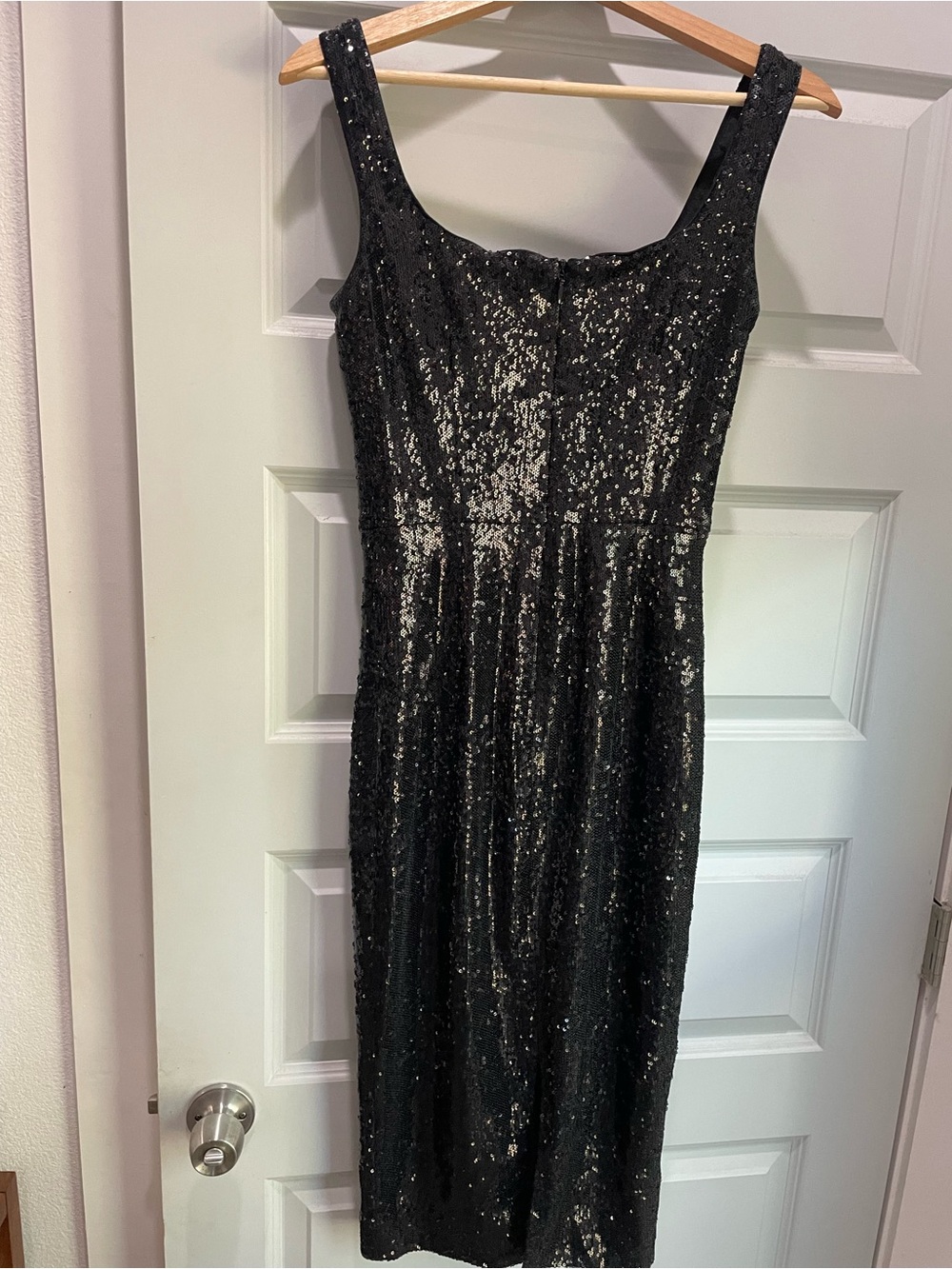 Dress the Population Sloane Sequin sheath Midi Dress, SMALL 0/2/4 *like new* - Picture 9 of 12